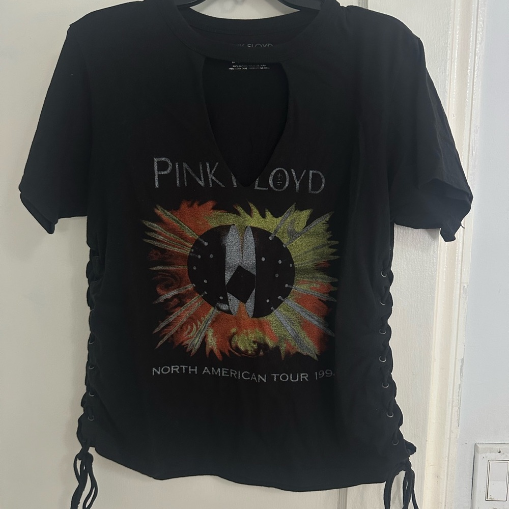 Pink Floyd Black and Multicolor Women's Tee - Picture 1 of 2